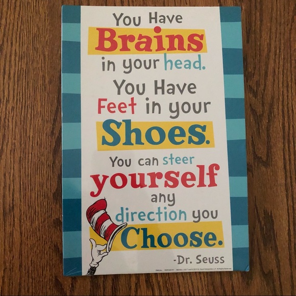 Dr. Seuss Poster Board Quotes Display Decor Class - Picture 3 of 4